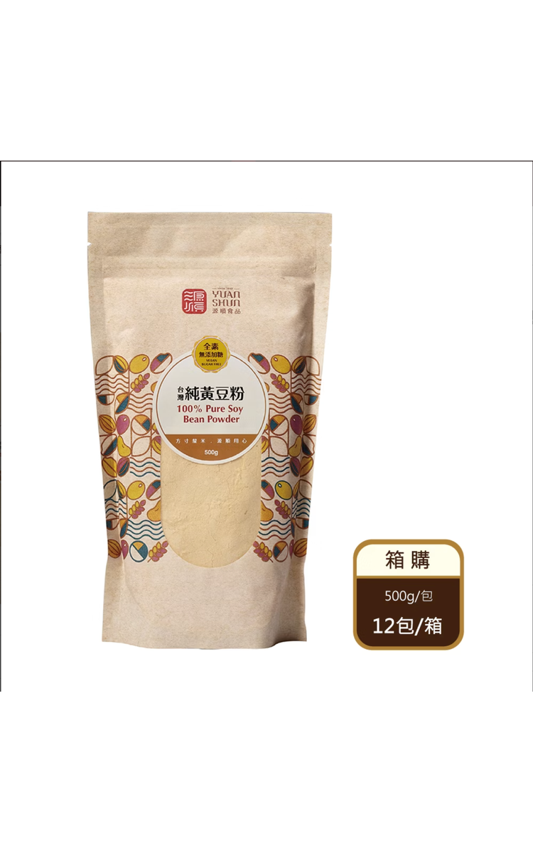 【箱購】 台灣純黃豆粉（500g/包X12包/箱)(限宅配)